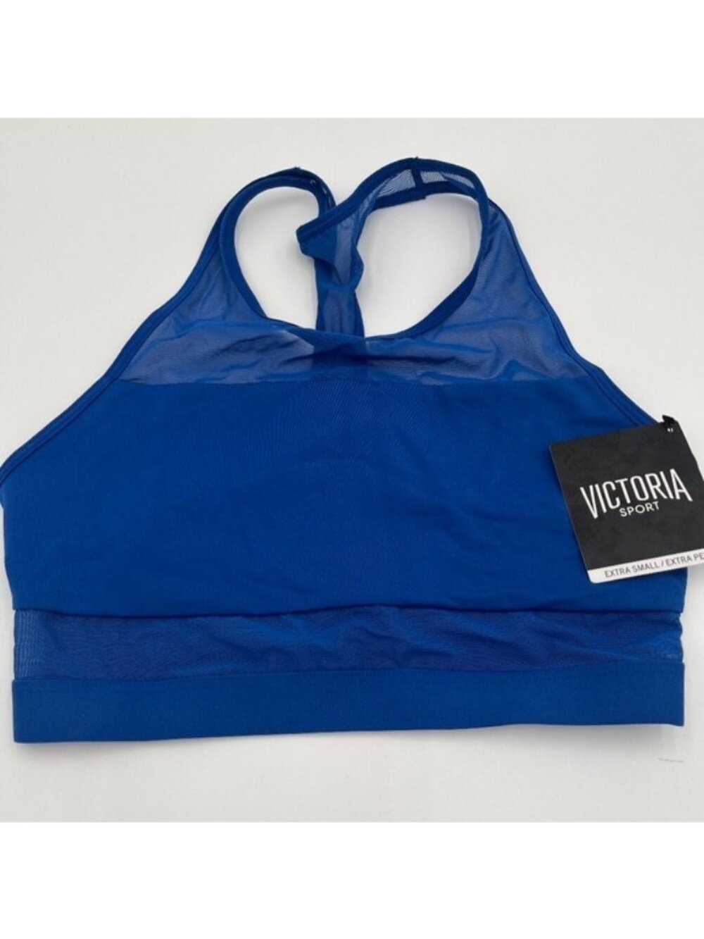NWT Victoria Secret Seamless Scoop Royal Blue Sport Bra Size XS Workout Gym